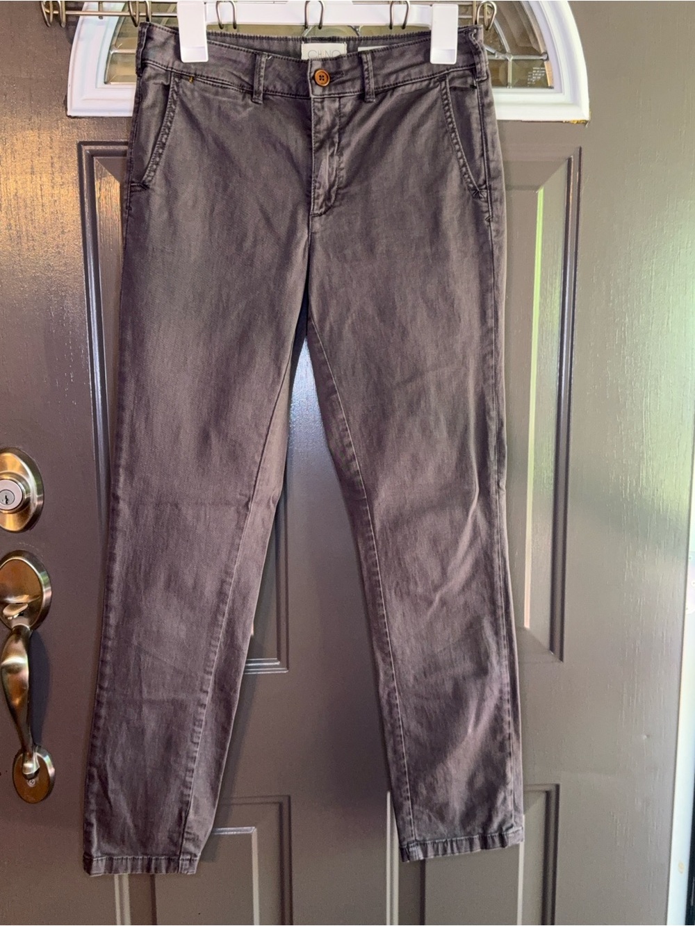 Anthropologie Chino Pants in Light Gray